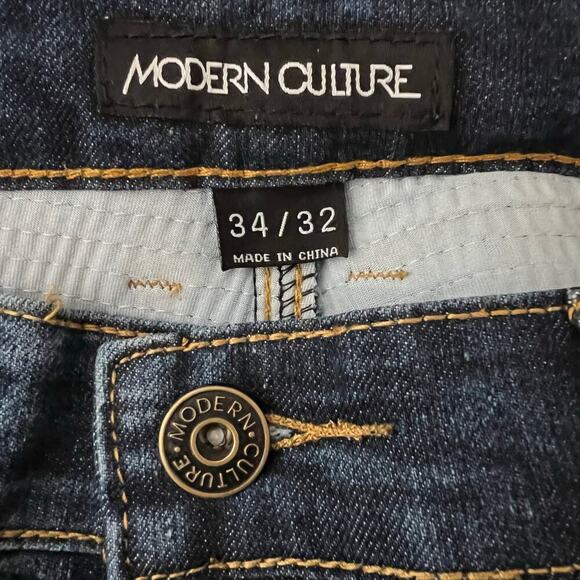 Modern‎ Culture Men's Blue Jeans Size 34x32 - Picture 7 of 8
